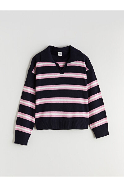 LC Waikiki Create Your Style |   Polo Neck Girls' Knitwear Sweater