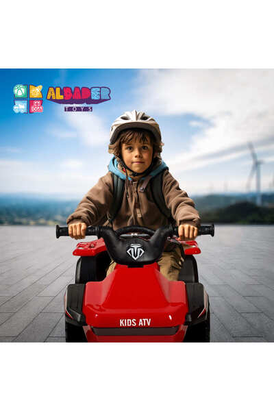 ALBADER Kids Ride On Toy With 4 Wheels, Ride On Bike, Electric Motorcycle 6V, Off-Road Vehicle