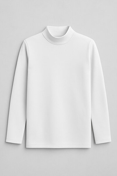 mini kanka 3 قطع سترة حرارية أساسية للأطفال بياقة نصف دائرية باللون الأسود والأبيض والرمادي والكريمي، طقم من 3 قطع للجنسين