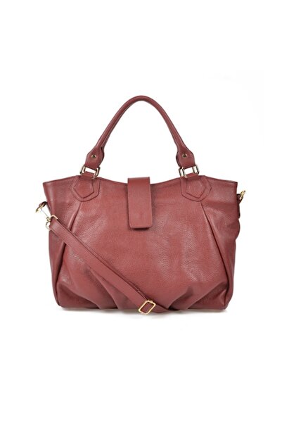 ANNA FELLINI Geantă de damă din piele, ANNA FELLINI, Elisabeth 10, Burgundy, ...