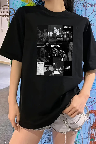 barsdepo DUMAN Футболка з принтом, Oversize Unisex Біла футболка Дитяча / Дор...