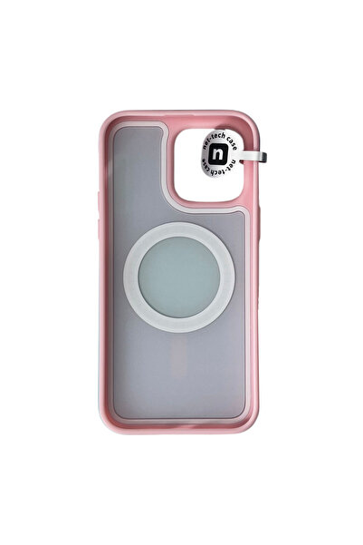 Nettech iPhone 13 Uyumlu Renkli Darbelere Dayanıklı Kaymaz Yüzey Magsafe Kılıf