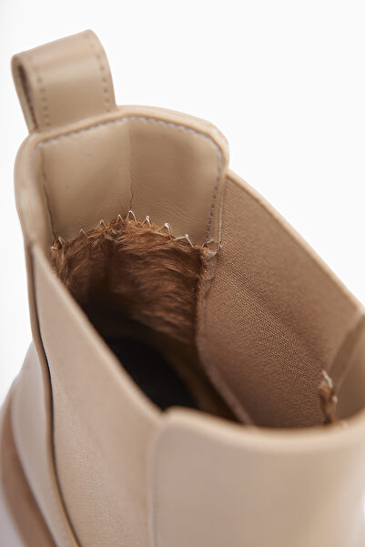 Limoya Γυναικείες μπότες Juta Beige Elastic Pull-on