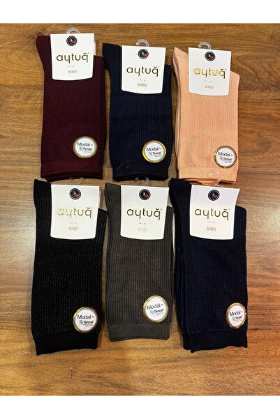 Aytuğ Дамски безшевни чорапи Modal Premium Comfort, пакет от 6 броя