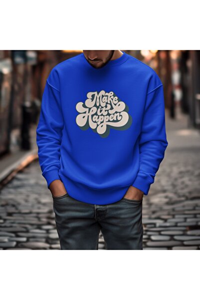 ArtYus قم بعمل ذلك بنفسك: سويت شيرت مطبوع عليه ألوان متنوعة وياقة دائرية