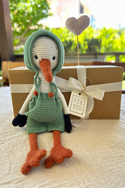 Lumi Loop Studio Tığ İşi Leylek Peluş: El Yapımı Pamuklu Amigurumi