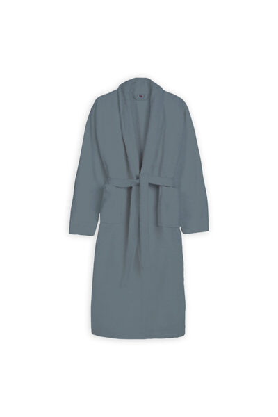 MADOR Bathrobe Velour 100% Cotton - Gray