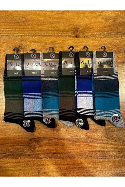 Aytuğ Business Men's Premium Seamless Cotton Comfortable Men's Socks 6-Pack