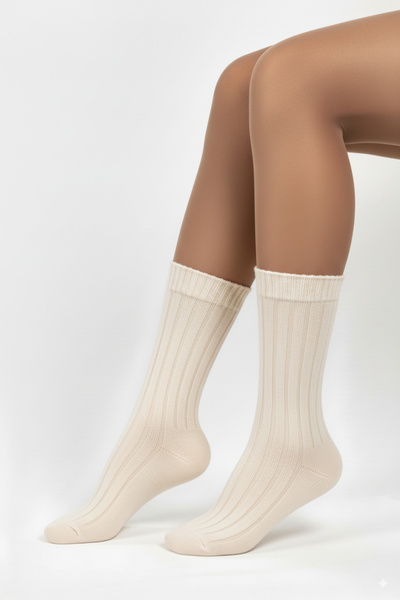 Dore Original Women's Soft Touch Premium Series Soft Textured Wool Corduroy Winter Sleeping Socks 1 Pair