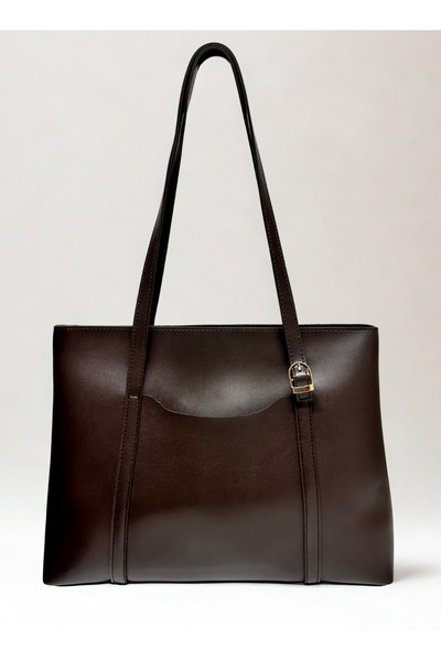 fular & bags Women's Zippered Brown Shoulder and Shoulder Bag