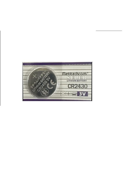Mettzchrom CR2430 3V Lityum Düğme Pil 1 Adet