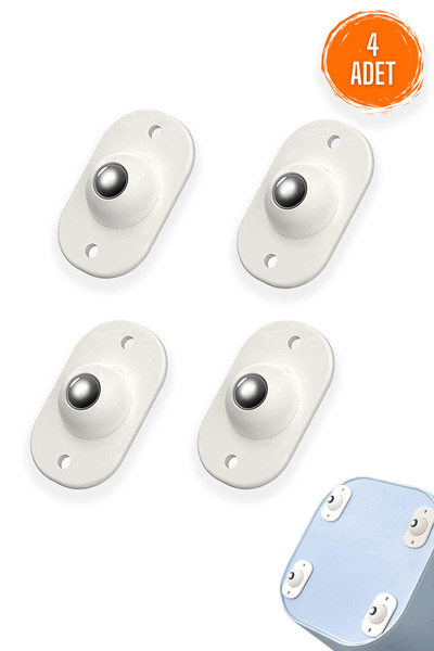 EVİMDM Eşya Kaydırma Aparatı 4 Adet Mini Yapışkanlı Tekerler 360 Derece Dönebilen Küçük Bilyeli Tekerlekler