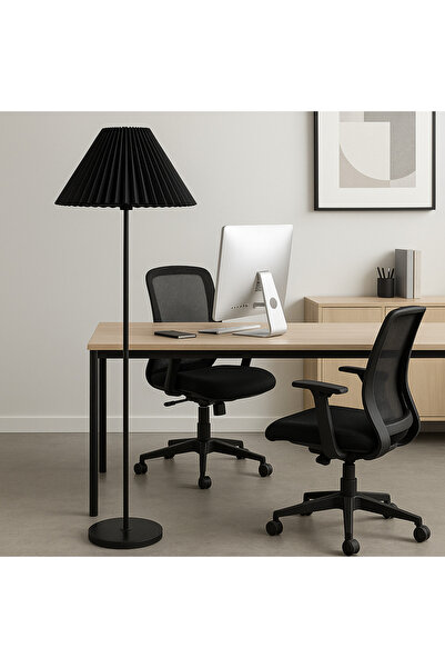 Vinner LMD-FR03 Conic Statik Siyah Metal Lambader - Siyah Kırma