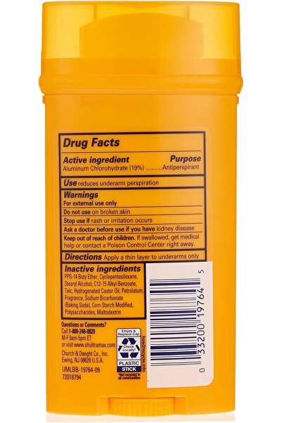 Arm&Hammer ARM & HAMMER UltraMax Cool Blast Deodorant - 2.6 oz, 13.5 fl oz (Unisex)