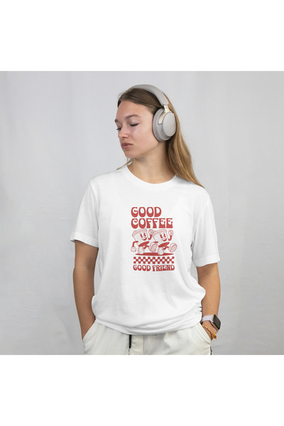 MAGORS Summer Beach. Cool Standard Fit Cotton Women's T-Shirt with Bicycle Necklace