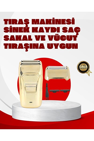 ALFA AKSESUAR 03 Men's hair beard shaver corded gold color durable