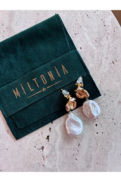 Miltonia أقراط زهرة اللؤلؤ الباروكية