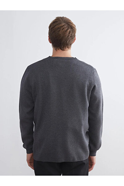 LC Waikiki LCW VisionAntrasit Standart Kalıp V Yaka Erkek Triko Hırka