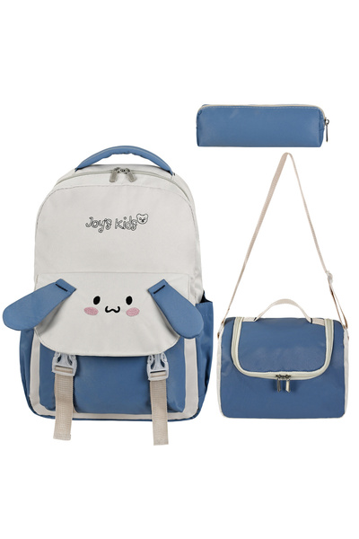 H&D COLLECTİON Симпатичен комплект от 3 чанти за училище с дизайн на зайче