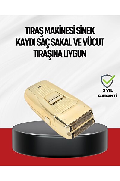 ALFA AKSESUAR 03 Gold plated wired men's shaver with favorite apparatus