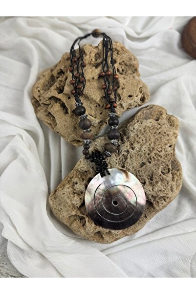 SEDEF TAKI Spiral model kabuk kolye