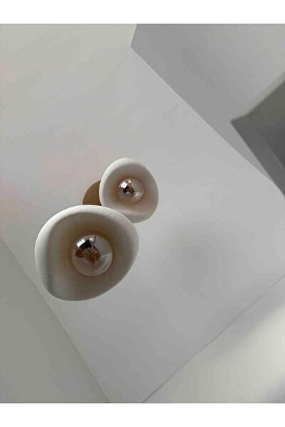 Luminars Beton Görünümlü İskandinav & Bohem Tarz 2’li Sarkıt Avize-Profesyonel Tasarımlı