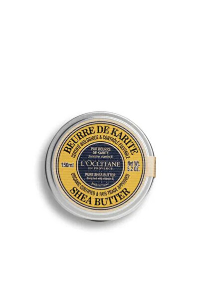 L'Occitane Shea Organic Butter - Organik Shea Yağı, Kuru Ciltler için Yoğun Nem & Bakım, Onarıcı Doğal Yağı