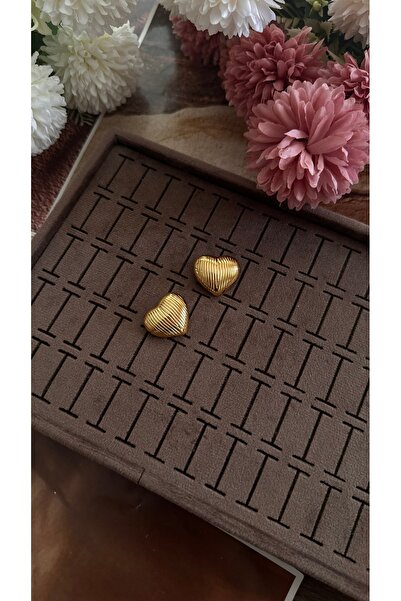 KAD COLLECTION أقراط ذهبية على شكل قلب من فينتيج بينترست
