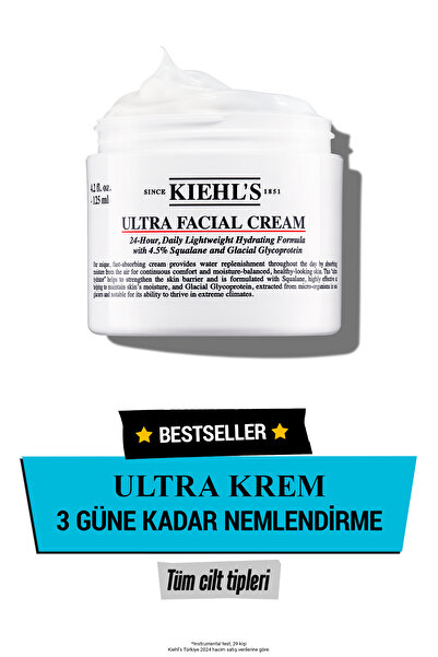 Kiehl's Tüm Cilt Tipleri İçin Cildin Kuru Bölgelerini Ultra Facial 72 Saat Ne...