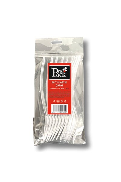 KUT FLY شوكة كريستال شفافة من بروباك إليت، 10 قطع