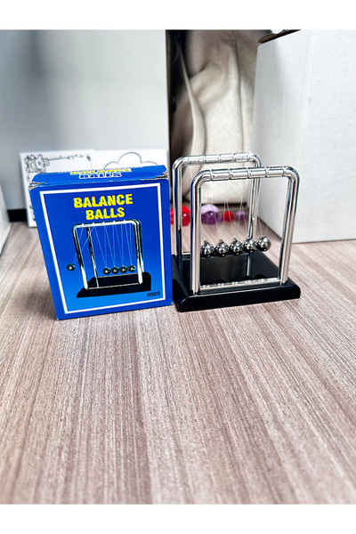 Wolawood ✨ Newton's Cradle Balance Ball Mini Size Stress Relief Balancing Desktop Decorative Physics Model ✨
