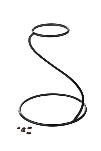 unbranded حامل اقماع فلاتر القهوة المختصة شكل حلزوني لون اسود