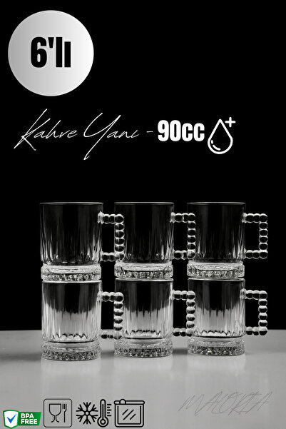 Maloria Boncuk Kulplu Minik Bardak | 6'lı - 90ml