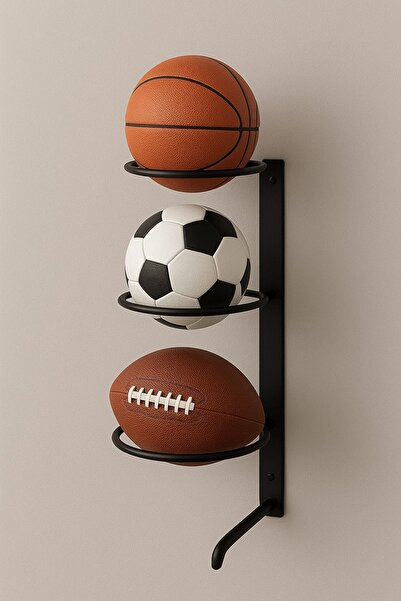 df doffo.com.tr creative furniture designs Duvar Askılı Metal Top Rafı 3'lü T...