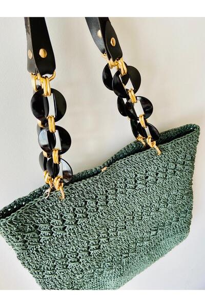 örgücü teyze Emerald Dream Shoulder Bag