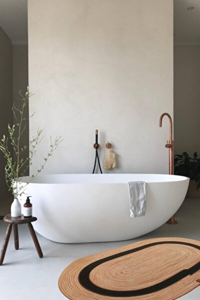 Salvia Dione Bath Mat Straw Jute Decorative Washable Non-Slip Natural Home Living Room Kitchen Balcony Rug Carpet Doormat