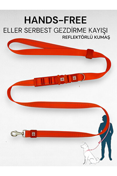 CARAMELOS Hands-Free Eller Serbest Gezdirme Kayışı- Köpek Gezdirme Kayışı - E...