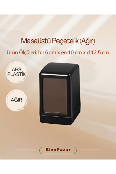 Palex Tabletop Napkin Holder (Napkin Dispenser) (Heavy Duty) Black