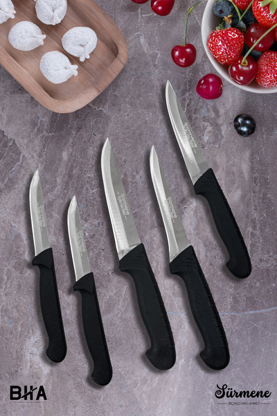 B-H-A BIÇAKÇI HACI AHMET Sürmene BHA 5 Parça Sebze Günlük Kullanım Çok Amaçlı...