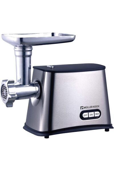 Muller Koch Meat Grinder 1200W – Inox Design, 3 Cutting Blades & Sausage Attachment, MK-6019