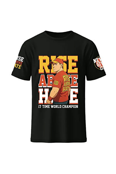 l'eivor John Cena Uc Me Never Give up Printed Cotton T-Shirt