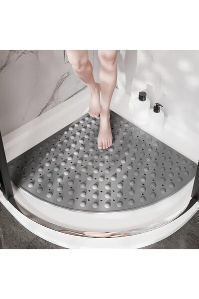 MAİN SHOP 2 Pieces Bathroom Bathtub Anti-Slip Mat Shower Corner Suction Cup Mat for Shower and Bathtub 54X54 cm M-163