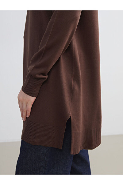 LC Waikiki İzr Yeni Sezon Bisiklet Yaka Kadın Triko Tunik