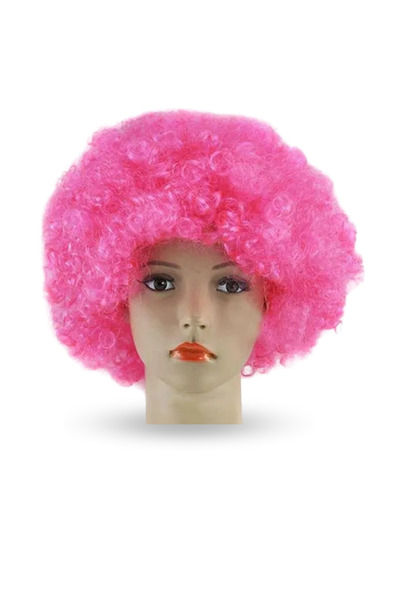 ForWhat Perucă bonus ondulată roz deschis pentru costum de spectacol pentru birou, acasă, la birou