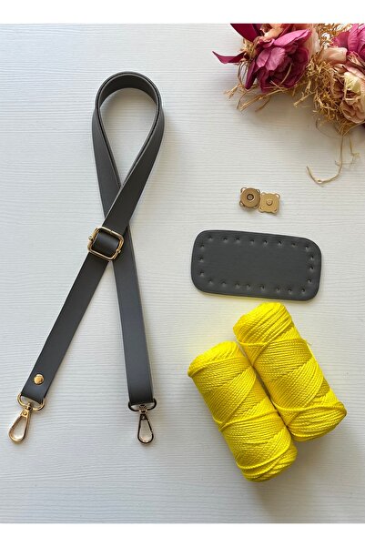 zg hobi aksesuar Knitting Bag Kit - Phone Bag Making Set
