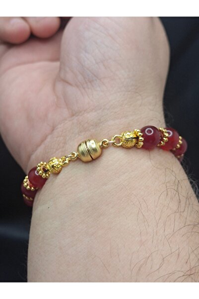 Han Ticarethane Special Design Magnetic Natural Ceyd Stone Bracelet Rosary