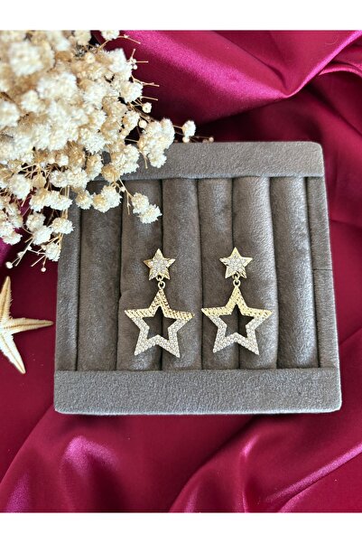 XUPING JEWELRY XUPING Zirkon taşlı yıldız küpe