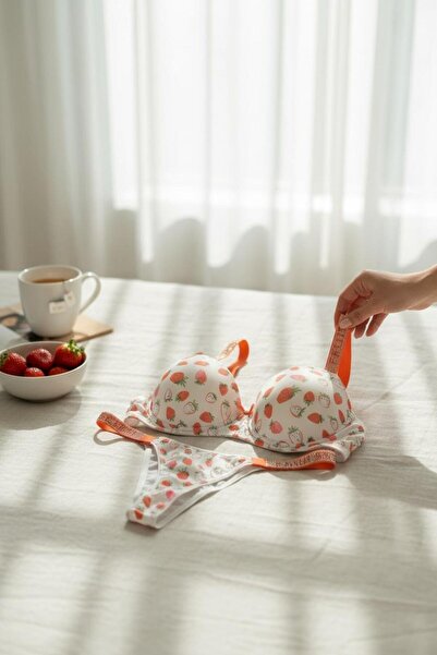 Kelebeklingerie Σετ σουτιέν με επένδυση Vs Strawberry με τύπωμα Stone