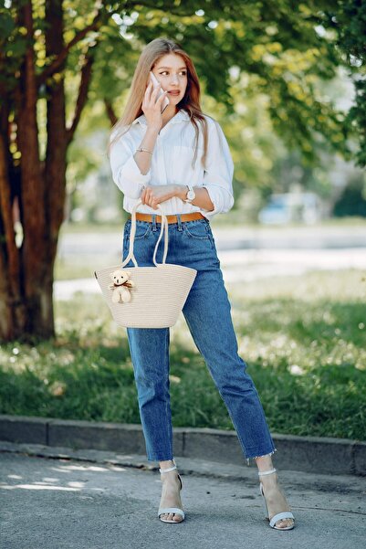 Helen's Home ΤΣΑΝΤΑ ΩΜΟΥ ΧΑΣΙΡ ΤΣΑΝΤΑ ΠΑΡΑΛΙΑΣ ΜΕ ΑΡΧΑΙΑ ΣΤΥΛΟ - ΚΡΕΜ