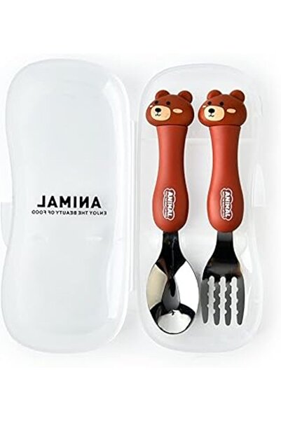 Generic IBAMA Cartoon Toddler Utensils Cute Animal Stainless Steel Children's...